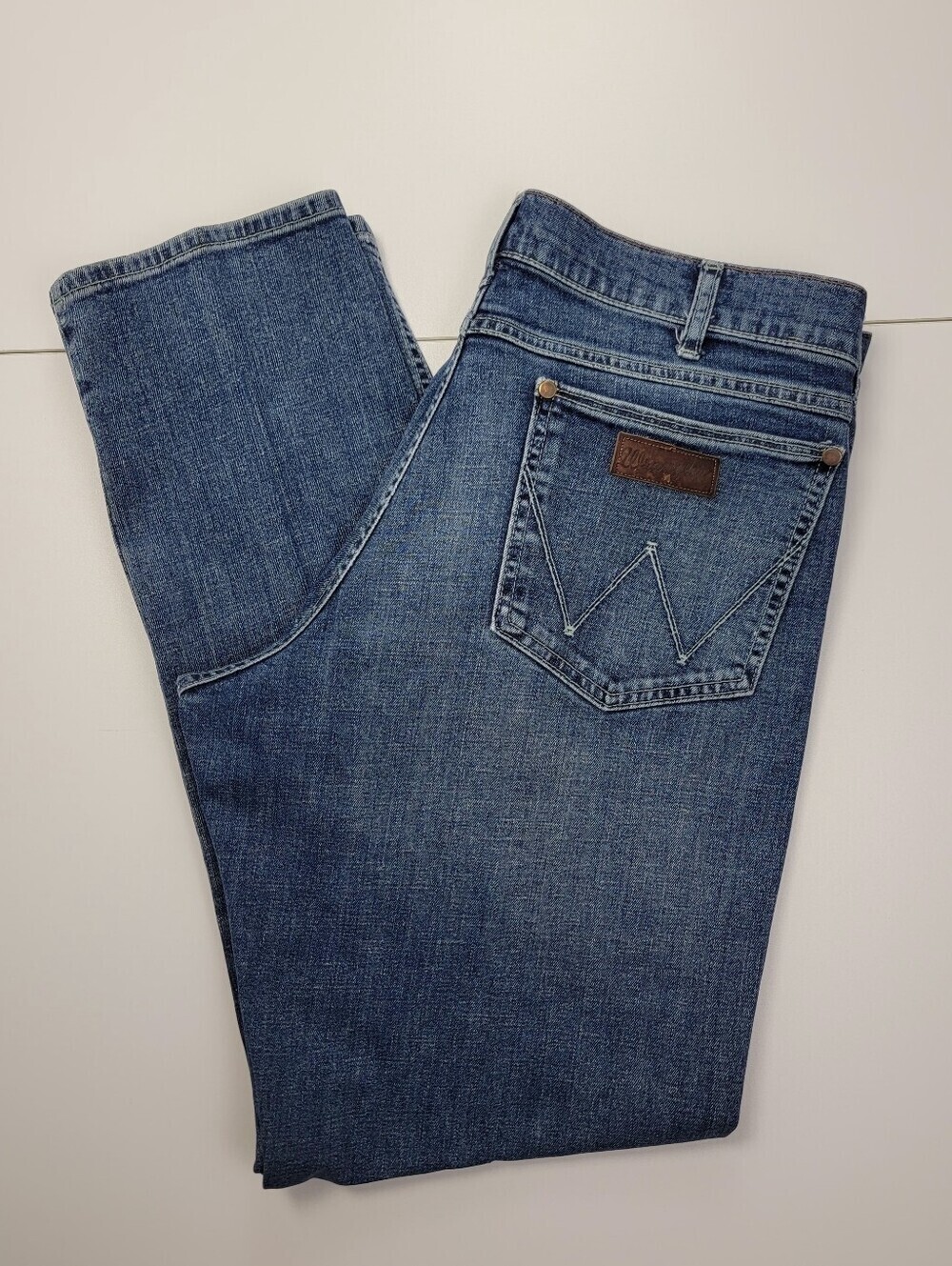 Wrangler Retro Jeans Mens 36X32 Relaxed Boot Western Cowboy Blue Denim Dark